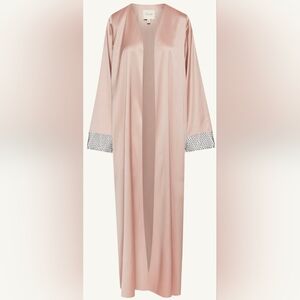 Veiled Crystal Satin Abaya XXL 56"